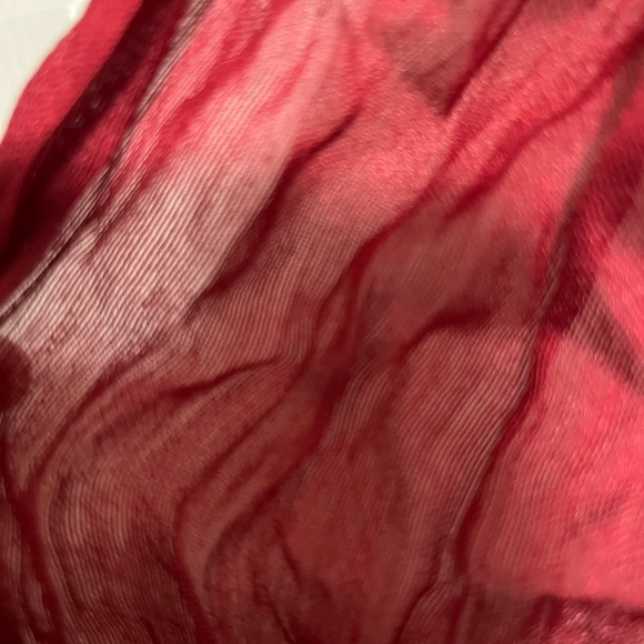 NWOT CORCIOVA Elegant Red infinity scarf - Picture 3 of 4